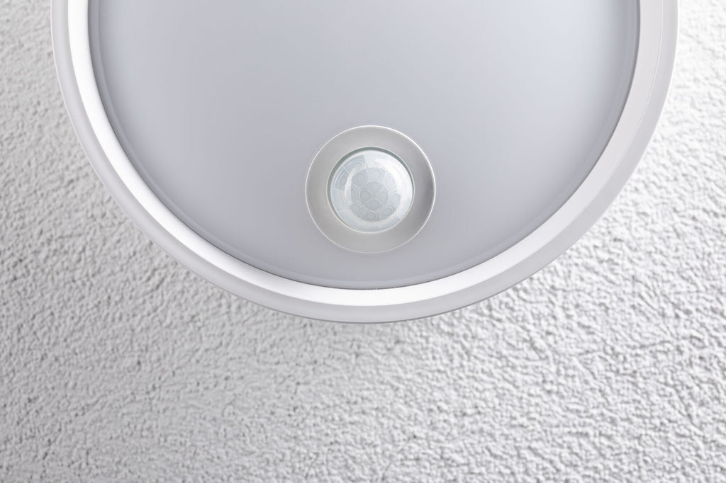 Paulmann LED Außenwandleuchte Platomo IP44 rund 180mm 3000K 14,5W 1200lm 230V  Weiß Kunststoff