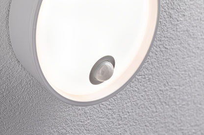 Paulmann LED Außenwandleuchte Platomo IP44 rund 180mm 3000K 14,5W 1200lm 230V  Weiß Kunststoff