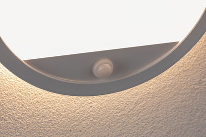 Paulmann LED Außenpanel Lamina Bewegungsmelder insektenfreundlich IP44 rund 280mm Tunable Warm 14W 1150lm 230V  Weiß Kunststoff