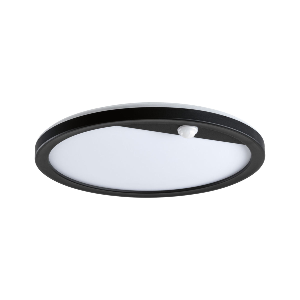 Paulmann LED Außenpanel Lamina Bewegungsmelder insektenfreundlich IP44 rund 280mm Tunable Warm 14W 1150lm 230V  Schwarz Kunststoff