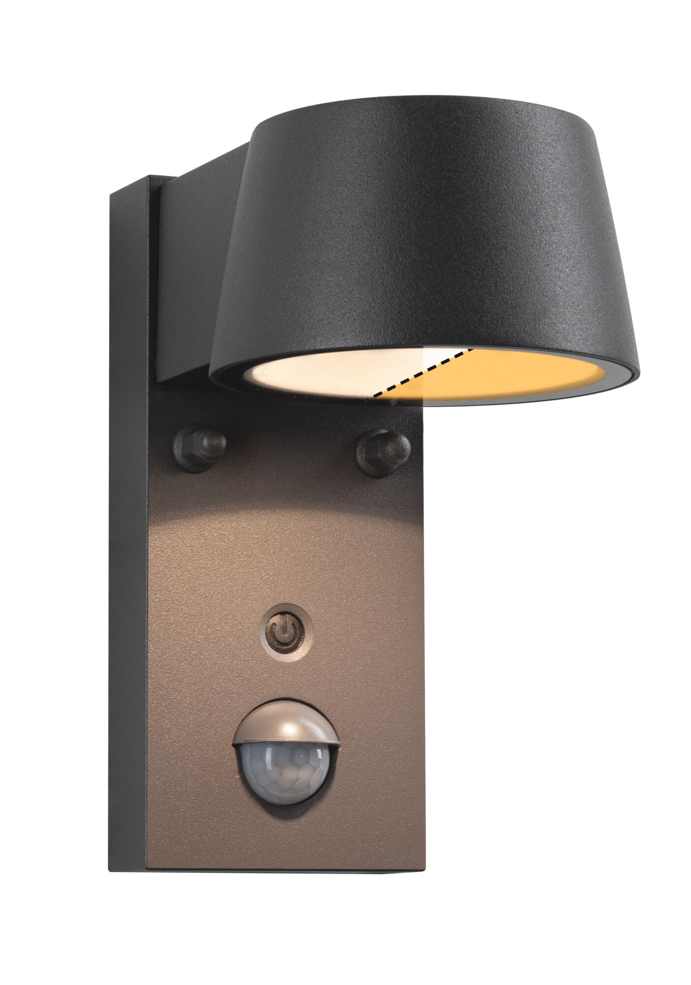 Paulmann LED Außenwandleuchte Capea Bewegungsmelder insektenfreundlich IP44  96x153mm Tunable Warm 6W 450lm 230V 98° Anthrazit Aluminium