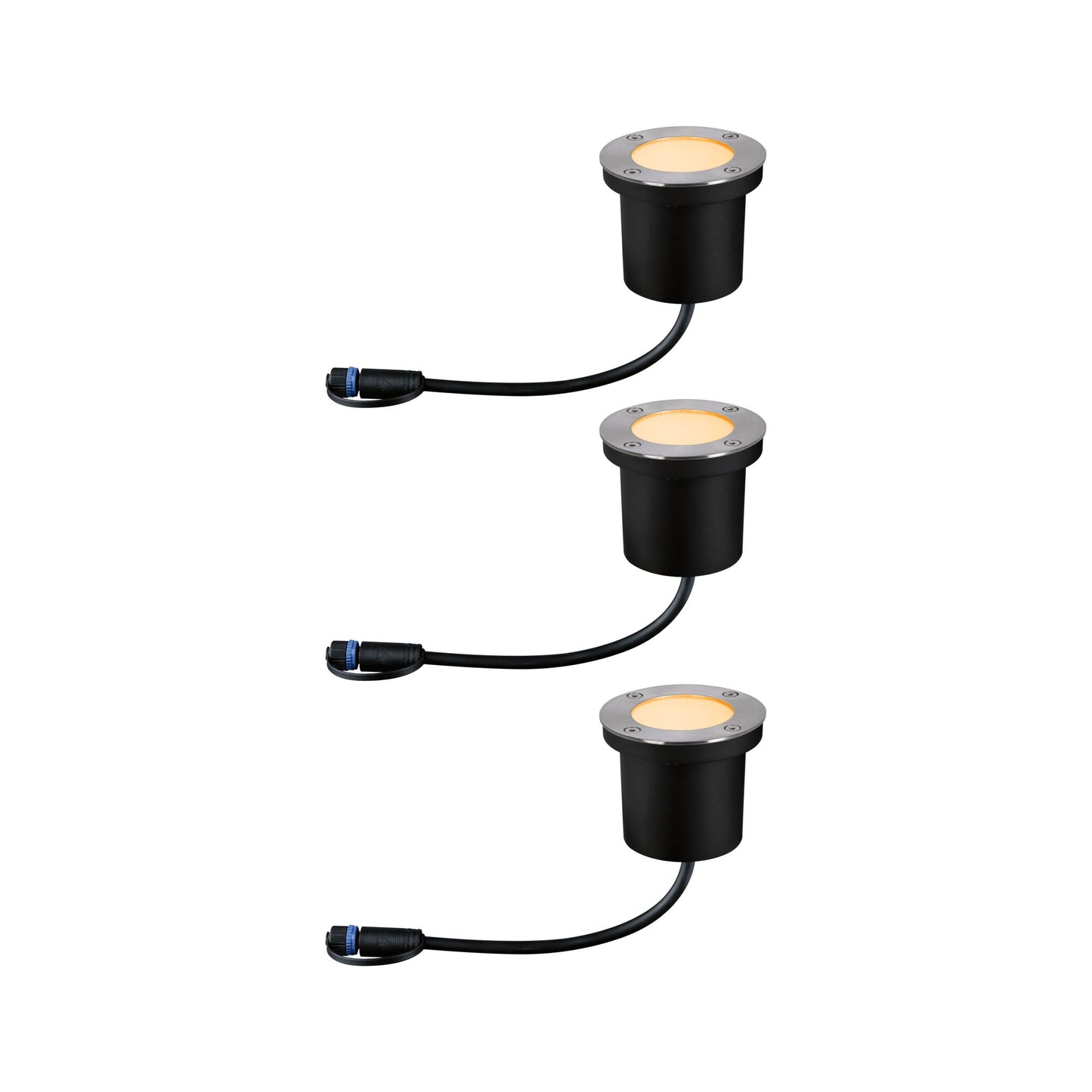 Paulmann Plug & Shine LED Bodeneinbauleuchte Floor IP67 2200K 3x4,5W   Anthrazit