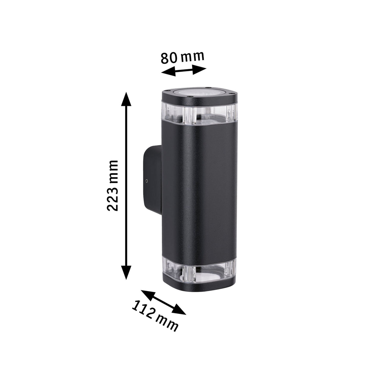 Paulmann Außenwandleuchte Colum IP44  80x112mm  max. 20W  230V  Anthrazit Aluminium