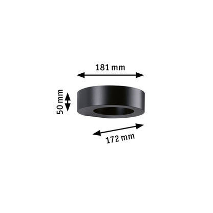 Paulmann LED Außenwandleuchte Renga IP44  181x172mm 3000K 5W 270lm 230V  Anthrazit Aluminium