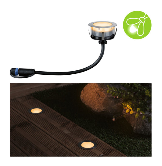 Paulmann Plug & Shine LED Bodeneinbauleuchte Floor IP67 2200K 2W   Silber