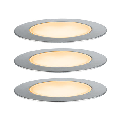 Paulmann Plug & Shine LED Bodeneinbauleuchte Floor IP67 2200K 3x2W  21VA Silber