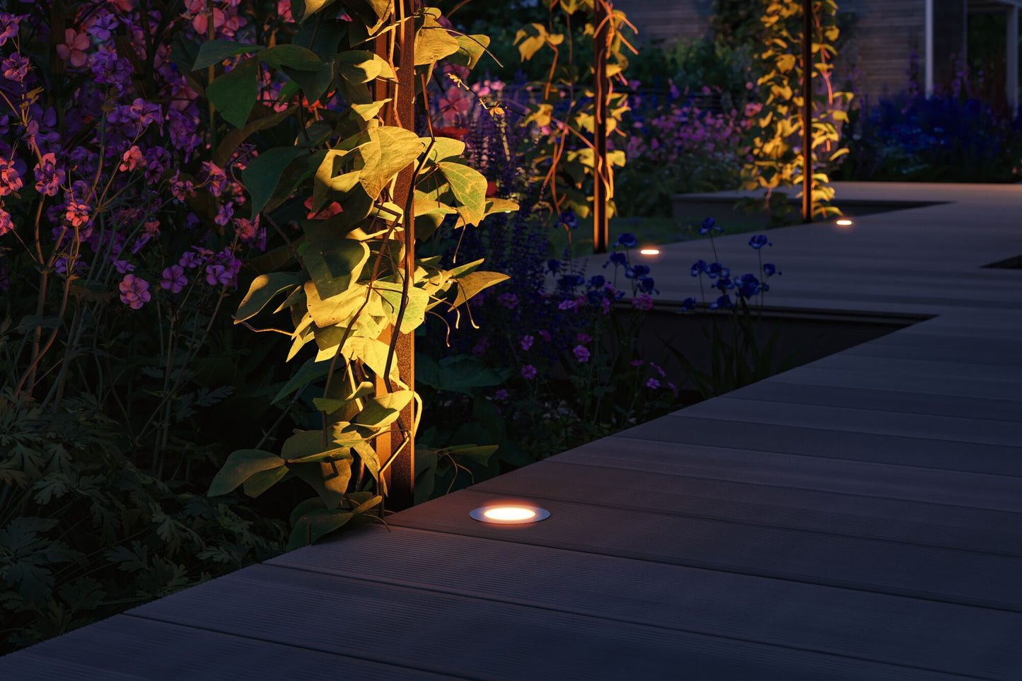 Paulmann Plug & Shine LED Bodeneinbauleuchte Floor IP67 2200K 3x2W  21VA Silber