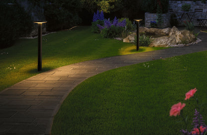 Paulmann Plug & Shine LED Pollerleuchte Plate IP44 2200K 7W   Anthrazit