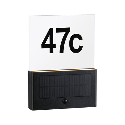 Paulmann Solar LED Hausnummernleuchte Neda IP44 2200K 18lm Anthrazit
