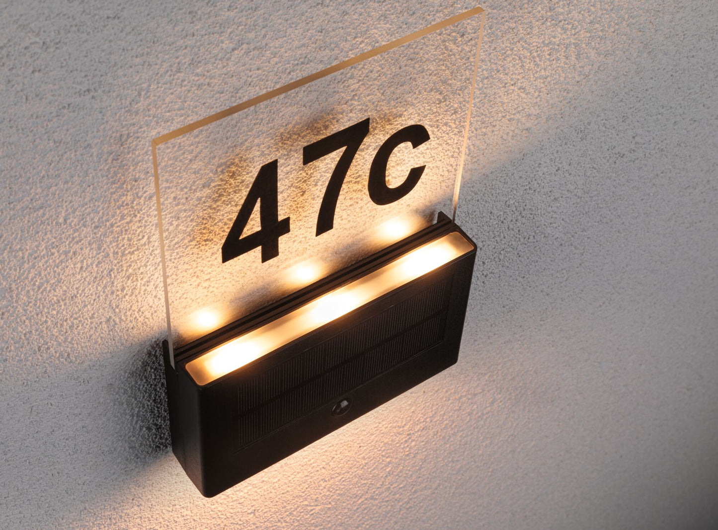 Paulmann Solar LED Hausnummernleuchte Neda IP44 2200K 18lm Anthrazit