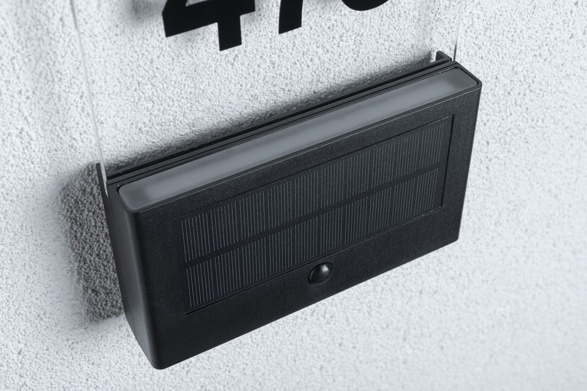 Paulmann Solar LED Hausnummernleuchte Neda IP44 2200K 18lm Anthrazit
