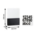 Paulmann Solar LED Hausnummernleuchte Neda IP44 2200K 18lm Anthrazit