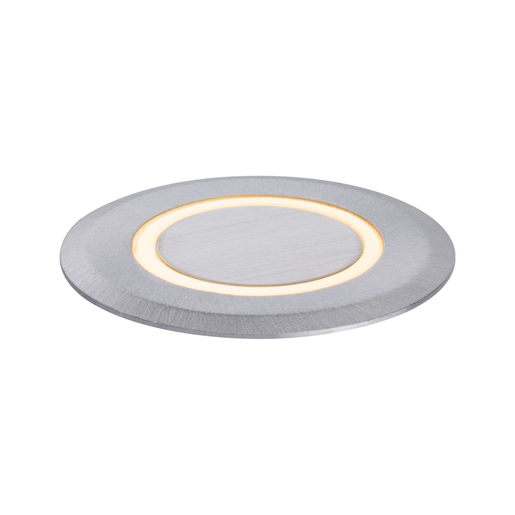 Paulmann LED Bodeneinbauleuchte Goldlicht insektenfreundlich IP67 rund 50mm 2200K 2,2W 15lm 230V Alu Kunststoff,Metall
