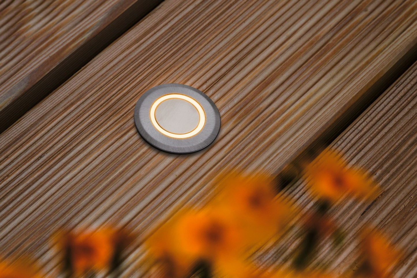 Paulmann LED Bodeneinbauleuchte Goldlicht insektenfreundlich IP67 rund 50mm 2200K 2,2W 15lm 230V Alu Kunststoff,Metall