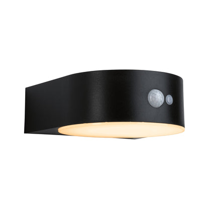 Paulmann Solar LED Außenwandleuchte Eileen Bewegungsmelder IP44 2200K 300lm Schwarz