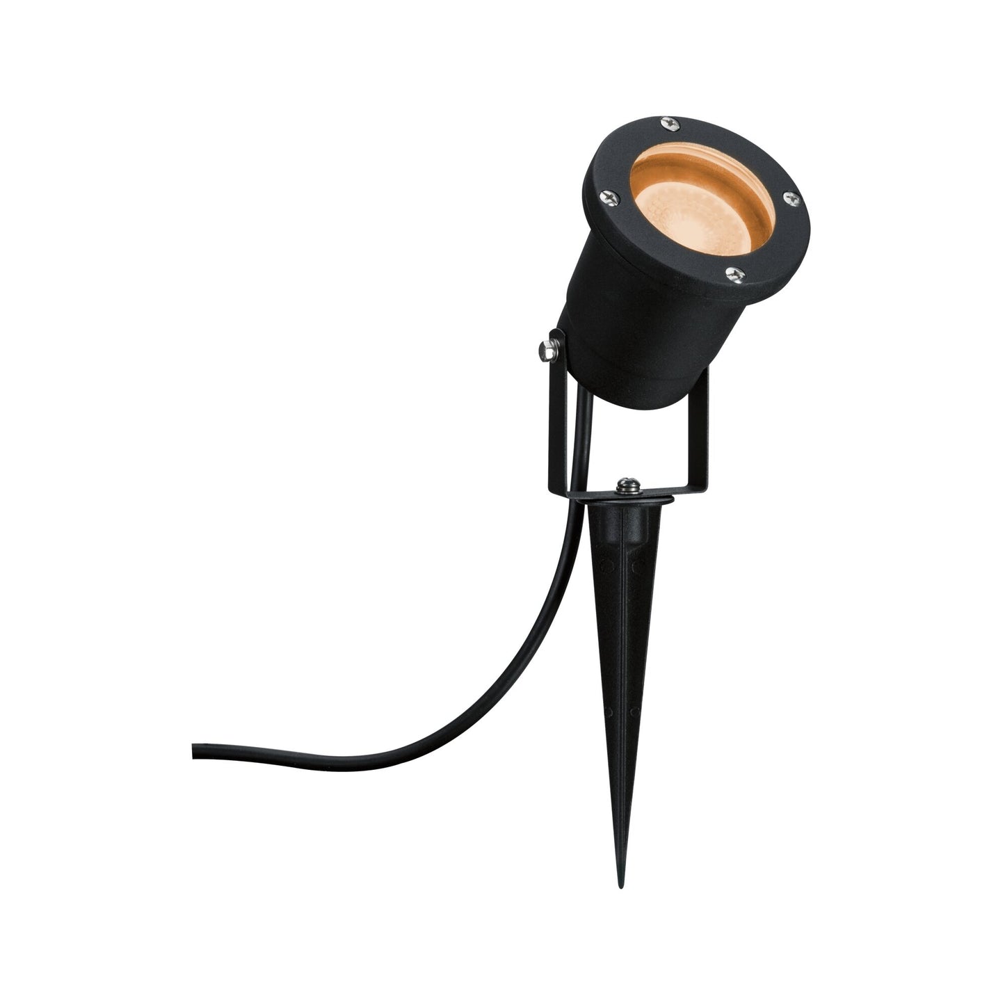 Paulmann Gartenstrahler Insektenfreundlich insektenfreundlich IP65 rund 92mm 2200K 4,3W 320lm 230V 38-38° Schwarz Metall