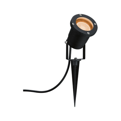 Paulmann Gartenstrahler Insektenfreundlich insektenfreundlich IP65 rund 92mm 2200K 4,3W 320lm 230V 38-38° Schwarz Metall