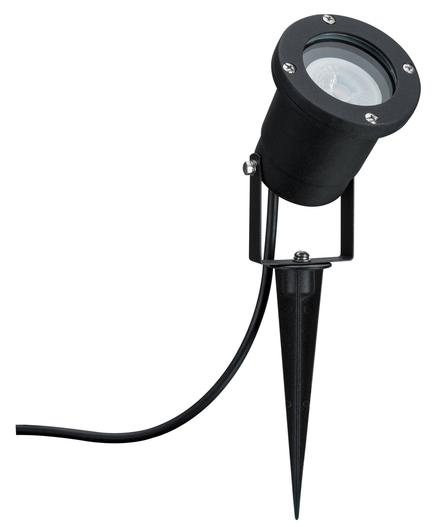 Paulmann Gartenstrahler Insektenfreundlich insektenfreundlich IP65 rund 92mm 2200K 4,3W 320lm 230V 38-38° Schwarz Metall