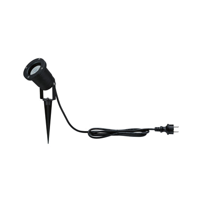 Paulmann Gartenstrahler Insektenfreundlich insektenfreundlich IP65 rund 92mm 2200K 4,3W 320lm 230V 38-38° Schwarz Metall