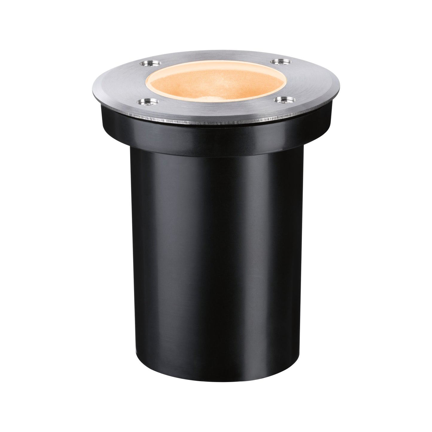 Paulmann LED Bodeneinbauleuchte Goldlicht insektenfreundlich IP65  110mm 2200K 4,3W 320lm 230V Edelstahl gebürstet Edelstahl,Kunststoff