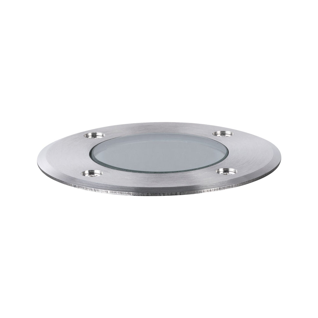 Paulmann LED Bodeneinbauleuchte Goldlicht insektenfreundlich IP65  110mm 2200K 4,3W 320lm 230V Edelstahl gebürstet Edelstahl,Kunststoff