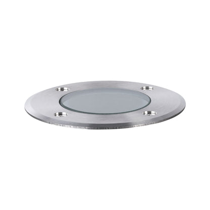 Paulmann LED Bodeneinbauleuchte Goldlicht insektenfreundlich IP65  110mm 2200K 4,3W 320lm 230V Edelstahl gebürstet Edelstahl,Kunststoff