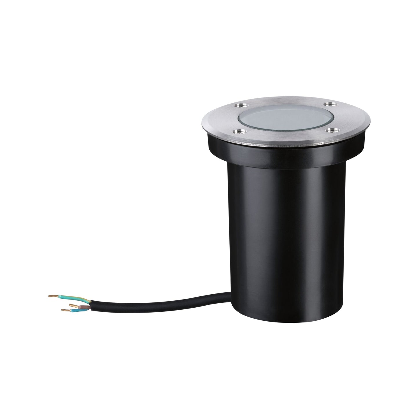 Paulmann LED Bodeneinbauleuchte Goldlicht insektenfreundlich IP65  110mm 2200K 4,3W 320lm 230V Edelstahl gebürstet Edelstahl,Kunststoff