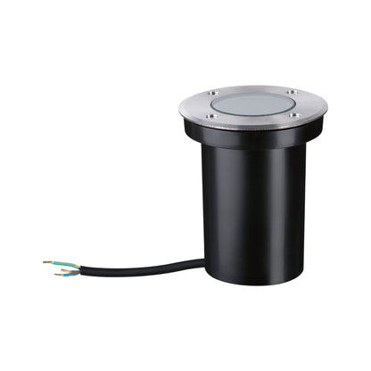 Paulmann LED Bodeneinbauleuchte Goldlicht insektenfreundlich IP65  110mm 2200K 4,3W 320lm 230V Edelstahl gebürstet Edelstahl,Kunststoff