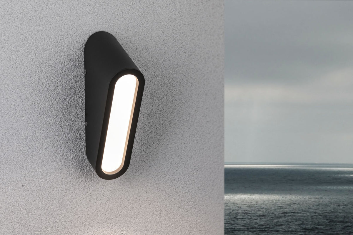 Paulmann LED Außenwandleuchte Cliff IP44  64x116mm 3000K 9,5W 300lm 230V  Anthrazit Aluminium