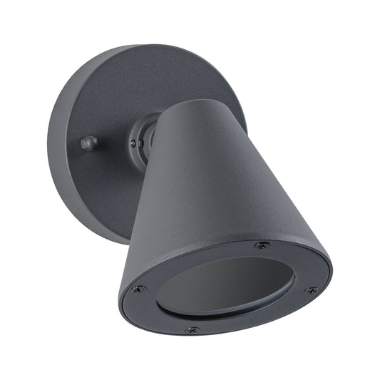 Paulmann Außenwandleuchte Trian IP44 rund 100x125mm  max. 35W  230V  Anthrazit Aluminium