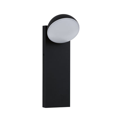 Paulmann LED Außenwandleuchte Puka  seewasserresistent IP44 rund 110x125mm 3000K 8,5W 460lm 230V  Anthrazit Aluminium
