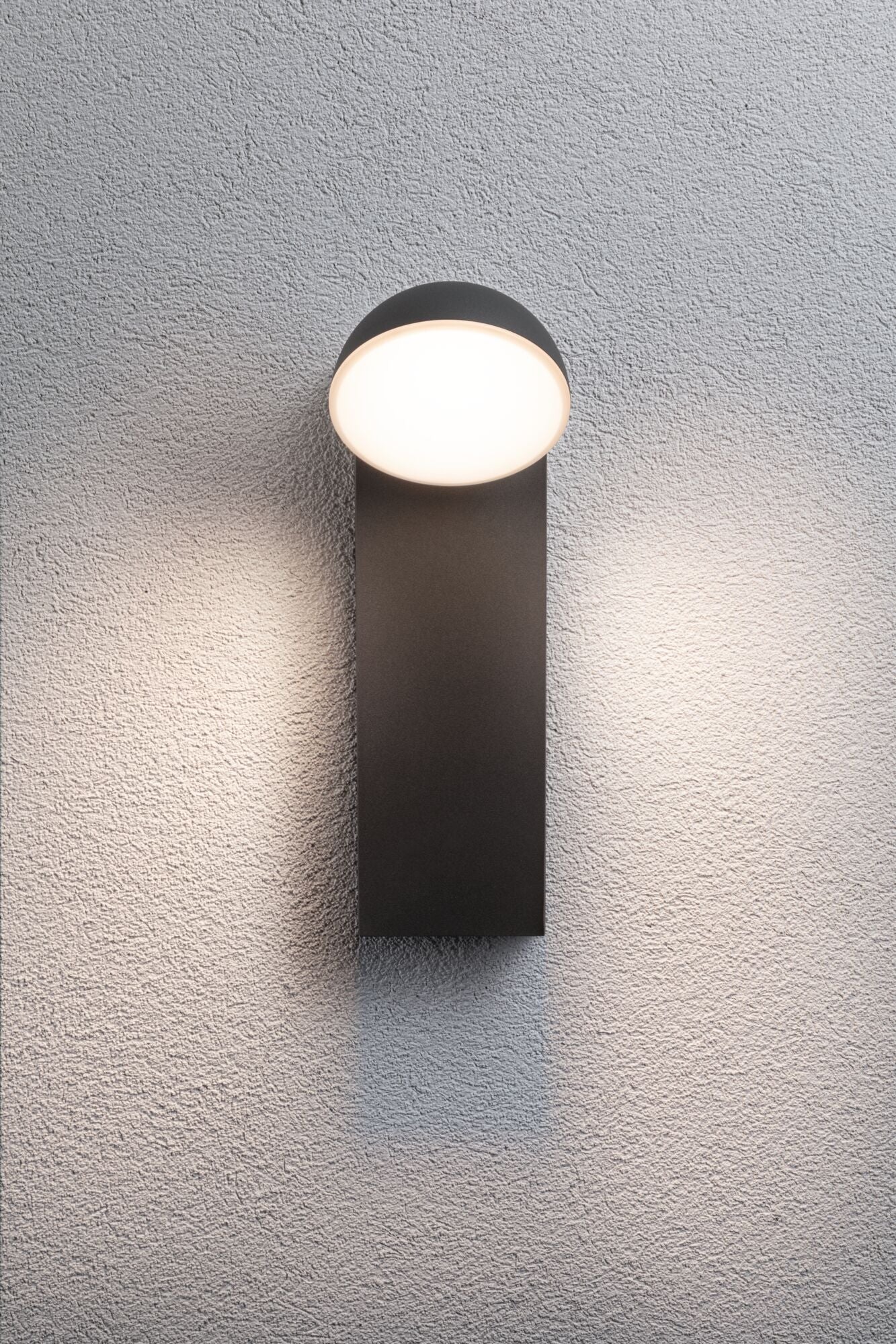 Paulmann LED Außenwandleuchte Puka  seewasserresistent IP44 rund 110x125mm 3000K 8,5W 460lm 230V  Anthrazit Aluminium