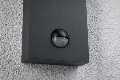 Paulmann LED Außenwandleuchte Puka  seewasserresistent IP44 rund 110x125mm 3000K 8,5W 460lm 230V  Anthrazit Aluminium
