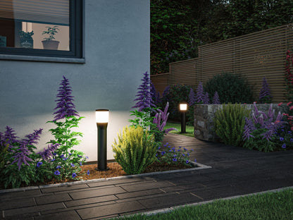 Paulmann LED Pollerleuchte Bako  seewasserresistent IP44  500mm  max. 20W  230V  Anthrazit E14 Aluminium