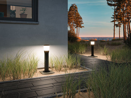 Paulmann LED Pollerleuchte Bako  seewasserresistent IP44  500mm  max. 20W  230V  Anthrazit E14 Aluminium