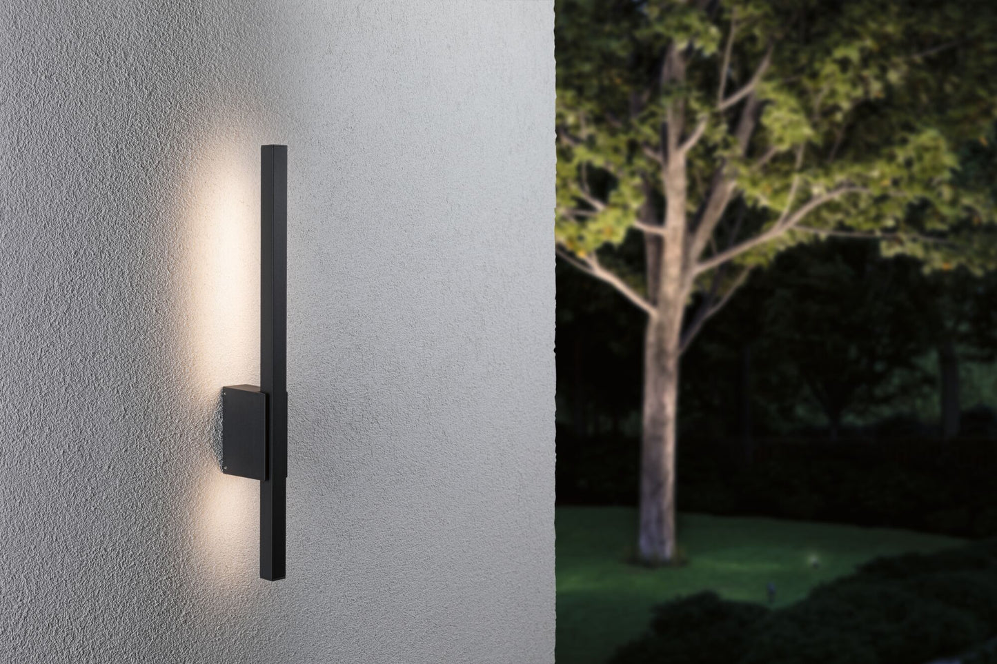Paulmann LED Außenwandleuchte Stan IP44  45x95mm 3000K 9W 220lm 230V  Anthrazit Aluminium