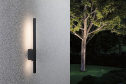 Paulmann LED Außenwandleuchte Stan IP44  45x95mm 3000K 9W 220lm 230V  Anthrazit Aluminium