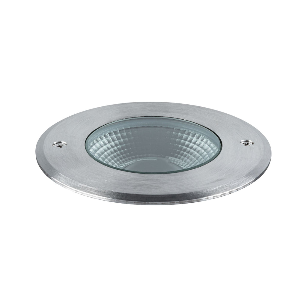 Paulmann LED Bodeneinbauleuchte Vanea IP67 rund 100mm 3000K 3,5W 160lm 230V Alu Aluminium