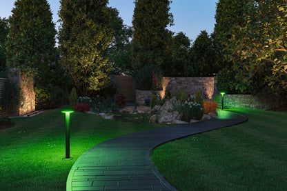 Paulmann Plug & Shine LED Pollerleuchte Plate   IP44 RGBW+ 5W   Anthrazit