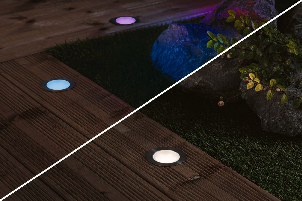Paulmann Plug & Shine LED Bodeneinbauleuchte Floor Einzelleuchte  IP67 RGBW 2W   Edelstahl