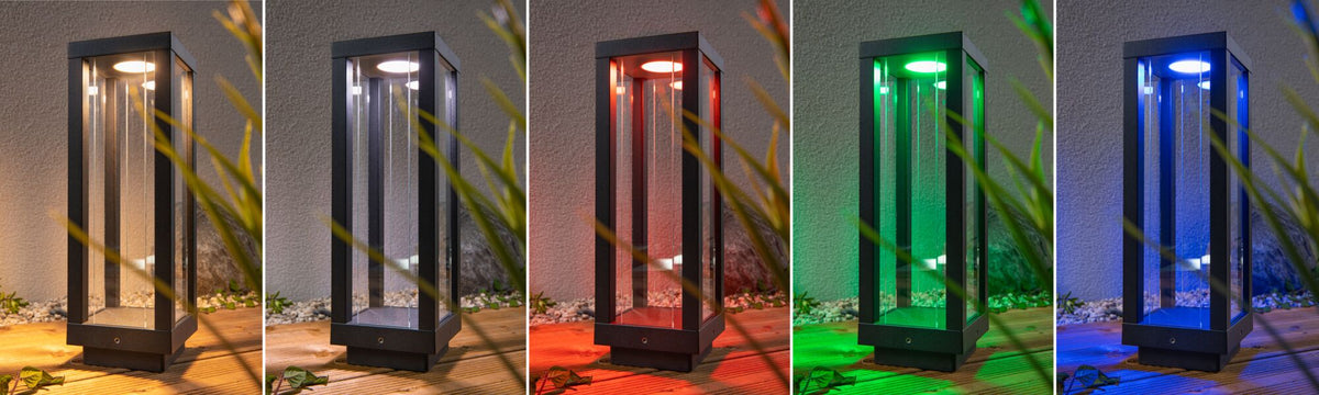 Paulmann Plug & Shine Laterne Classic Einzelleuchte  Smart Home Zigbee  IP44 RGBW 2W   Anthrazit
