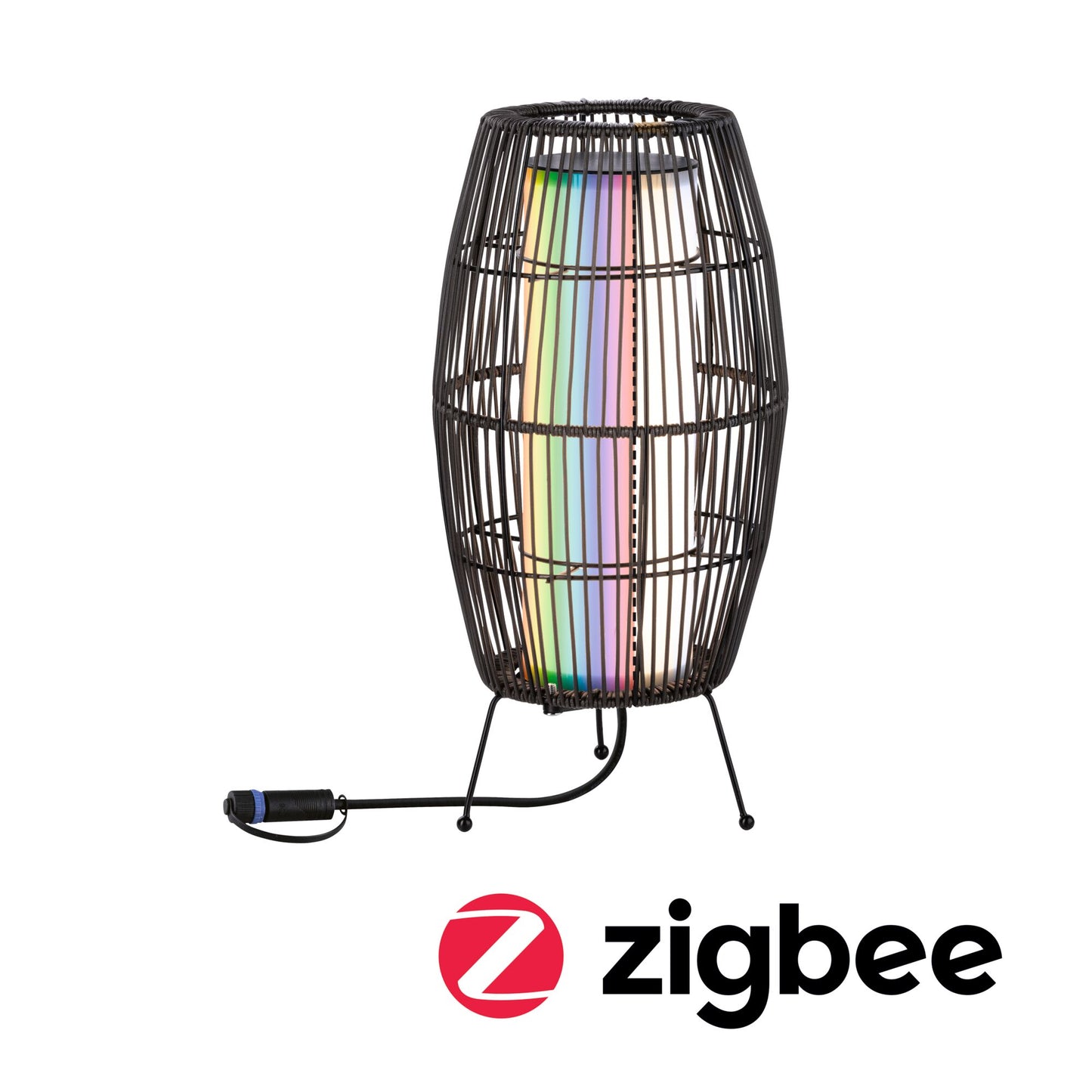Paulmann Plug & Shine LED Lichtobjekt Basket   IP44 RGBW 3,2W   Schwarz