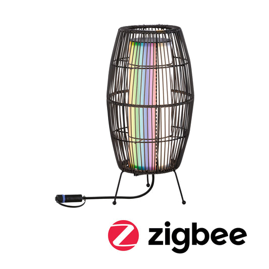 Paulmann Plug & Shine LED Lichtobjekt Basket   IP44 RGBW 3,2W   Schwarz