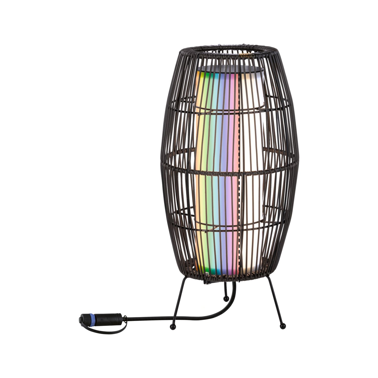 Paulmann Plug & Shine LED Lichtobjekt Basket   IP44 RGBW 3,2W   Schwarz