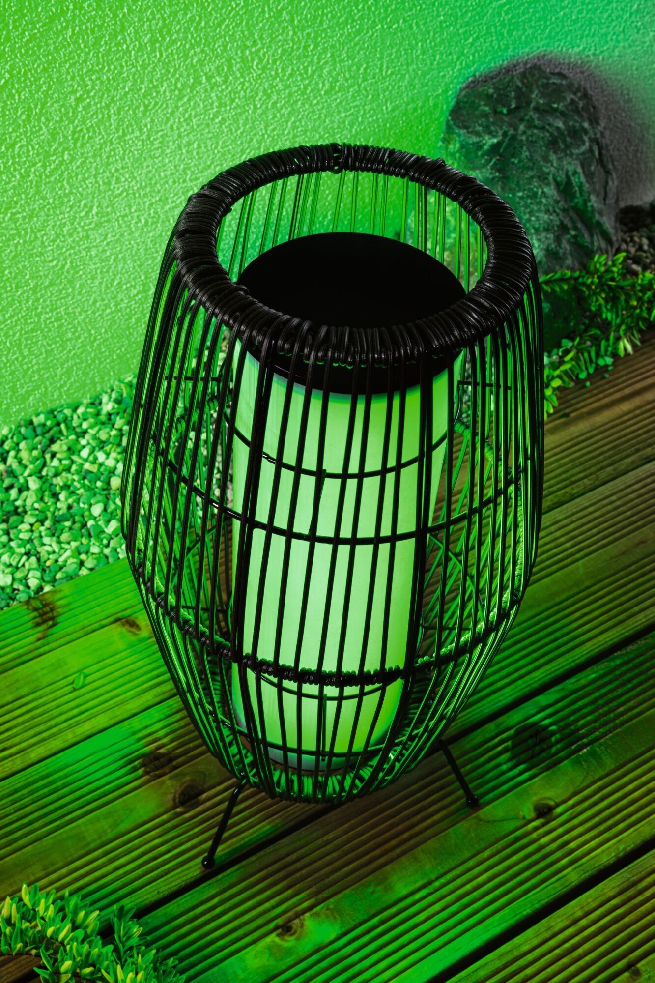 Paulmann Plug & Shine LED Lichtobjekt Basket   IP44 RGBW 3,2W   Schwarz