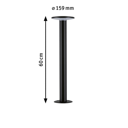 Paulmann LED Pollerleuchte   insektenfreundlich Smart Home Zigbee  IP44  600mm Tunable Warm 5,5W 280lm 230V  Anthrazit  Metall,Kunststoff