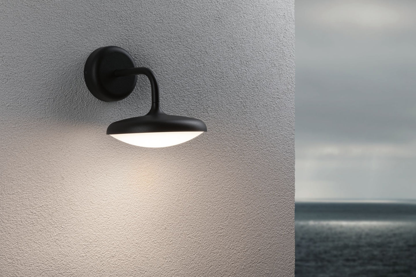 Paulmann LED Außenwandleuchte Nostro IP44 rund 180x250mm 3000K 10W 900lm 230V  Anthrazit Aluminium