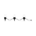Paulmann Plug & Shine LED Lichterkette Tubs   IP44 3000K 3x2W   Anthrazit