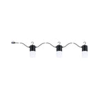 Paulmann Plug & Shine LED Lichterkette Tubs   IP44 3000K 3x2W   Anthrazit