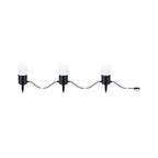 Paulmann Plug & Shine LED Lichterkette Tubs   IP44 3000K 3x2W   Anthrazit